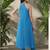 Women Embroidered Regular Thread Work Silk Georgette Kurta with Trousers
