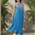 Women Embroidered Regular Thread Work Silk Georgette Kurta with Trousers