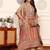 Women Printed Regular Raw Silk Kurta with Dhoti Pants