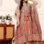 Women Printed Regular Raw Silk Kurta with Dhoti Pants