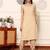Women Printed Regular Raw Silk Kurta with Dhoti Pants