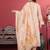 Floral Printed Kantha Work Chanderi Silk Straight Kurta with Trousers & Dupatta