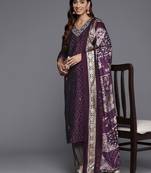 Women Bandhani Printed Regular Beads and Stones Kurta with Trousers & Dupatta