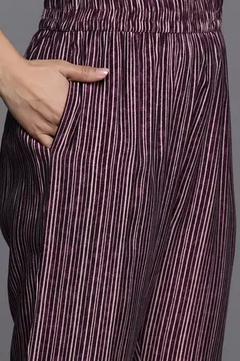 Women Bandhani Printed Regular Beads and Stones Kurta with Trousers & Dupatta