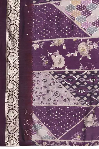 Women Bandhani Printed Regular Beads and Stones Kurta with Trousers & Dupatta
