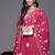 Floral Embroidered Thread Work Pure Cotton Kurta with Trousers & Dupatta