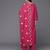Floral Embroidered Thread Work Pure Cotton Kurta with Trousers & Dupatta