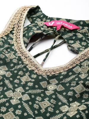 Women Regular Sequined Kurta with Trousers & Dupatta 2