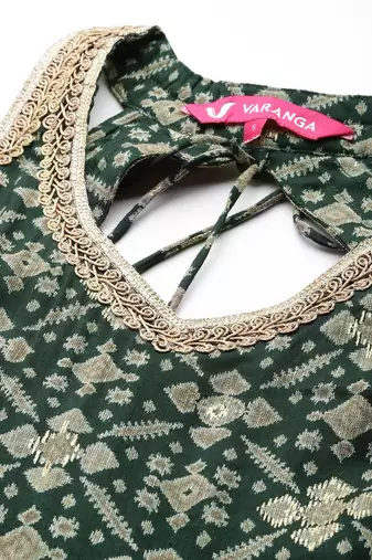 Women Regular Sequined Kurta with Trousers & Dupatta