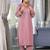 Kota Check V Neck Long Puffed Sleeves Straight Kurta With Trouser
