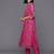 Women Bandhani Printed Regular Thread Work Kurta with Trousers & With Dupatta
