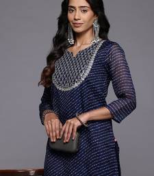 Leheriya Printed Regular Kurta with Trousers