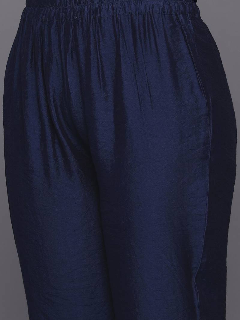 Leheriya Printed Regular Kurta with Trousers