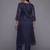 Leheriya Printed Regular Kurta with Trousers