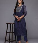 Leheriya Printed Regular Kurta with Trousers