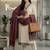 Women Embroidered Regular Thread Work Kurta with Trousers & With Dupatta