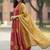 Women Ethnic Motifs Embroidered Panelled Thread Work Pure Cotton Kurta with Trousers & With Dupatta
