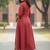 Women Ethnic Motifs Embroidered Panelled Thread Work Pure Cotton Kurta with Trousers & With Dupatta