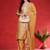Geometric Printed Gotta Patti V-Neck Straight Kurta With Trousers & Dupatta