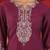 Floral Embroidered Notch Neck Zari Straight Kurta With Trousers And Dupatta