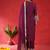 Floral Embroidered Notch Neck Zari Straight Kurta With Trousers And Dupatta