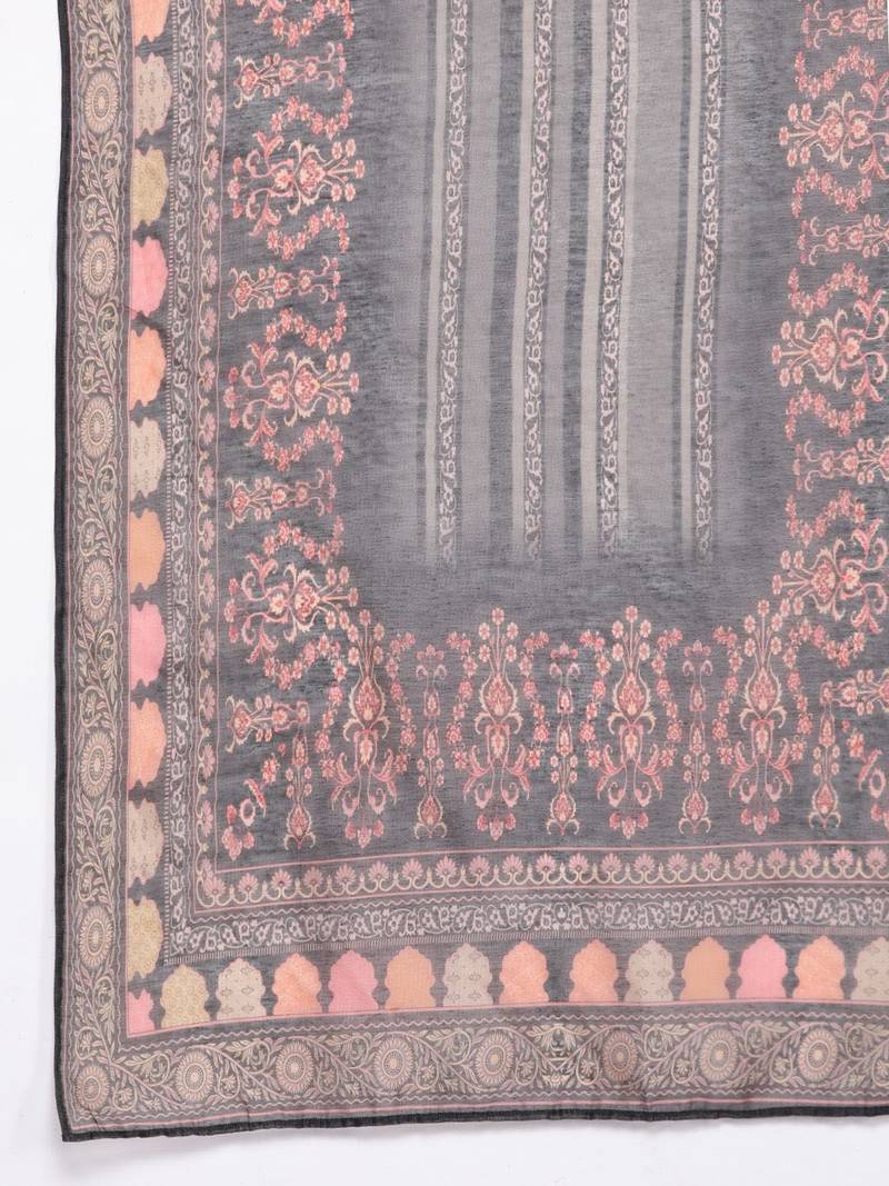 Women Geometric Printed Kurta with Trousers & Dupatta
