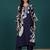 Women Floral Printed Regular Chanderi Silk Kurta with Trousers