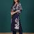 Women Floral Printed Regular Chanderi Silk Kurta with Trousers