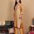 Ethnic Motifs Woven Design Sequinned Straight Kurta with Trousers & Dupatta