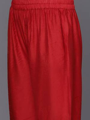 Bandhani Printed Mirror Work Zari Kurta with Trousers & Dupatta 3