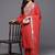 Floral Yoke Design V-Neck Thread Work Straight Kurta With Trousers & Dupatta