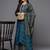 Ethnic Motifs Thread Embroidered Sequinned Kurta with Sharara & Dupatta