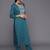 Ethnic Zari Embroidered Sequence Embellished Kurta with Trouser & Dupatta