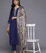 Ethnic Gotta Patti Kurta With Trousers & Dupatta
