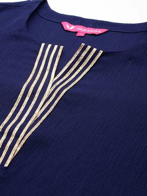 Ethnic Gotta Patti Kurta With Trousers & Dupatta 2