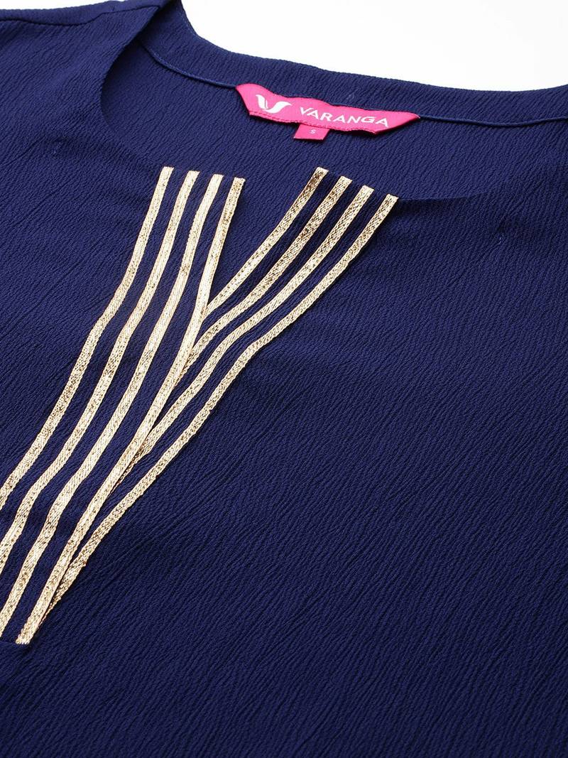 Ethnic Gotta Patti Kurta With Trousers & Dupatta
