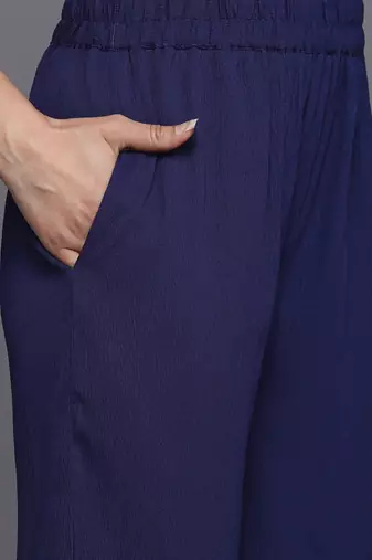 Ethnic Gotta Patti Kurta With Trousers & Dupatta
