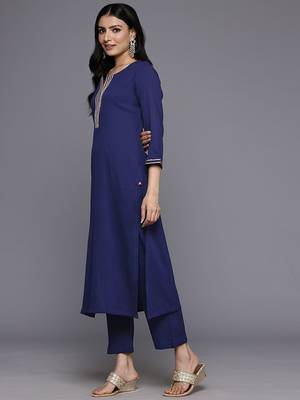 Ethnic Gotta Patti Kurta With Trousers & Dupatta 6
