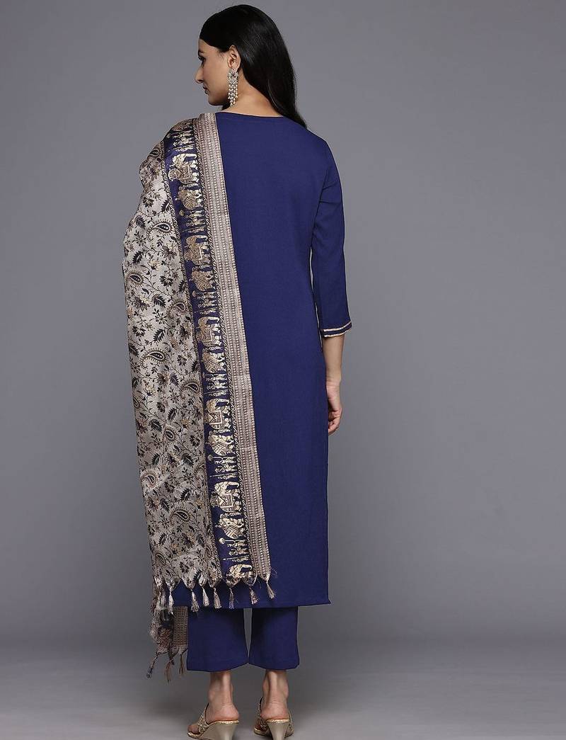 Ethnic Gotta Patti Kurta With Trousers & Dupatta