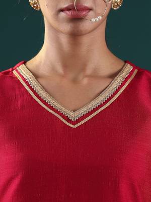 Women Floral Embroidered Regular Thread Work Kurta with Trousers & With Dupatta 2