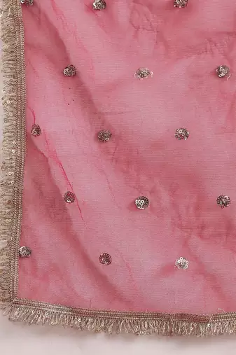 Women Floral Embroidered Regular Thread Work Kurta with Trousers & With Dupatta