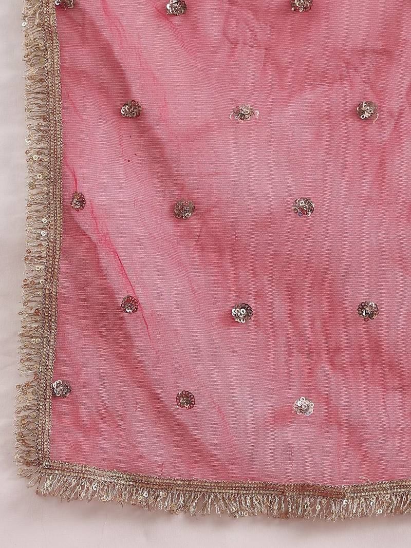 Women Floral Embroidered Regular Thread Work Kurta with Trousers & With Dupatta
