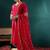 Women Floral Embroidered Regular Thread Work Kurta with Trousers & With Dupatta