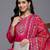 Ethnic Motifs Yoke Design Gotta Patti Kurta With Trousers & Dupatta