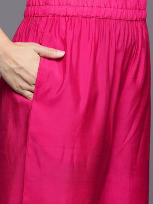 Ethnic Motifs Yoke Design Gotta Patti Kurta With Trousers & Dupatta 4