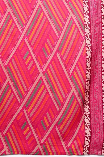 Ethnic Motifs Yoke Design Gotta Patti Kurta With Trousers & Dupatta