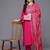 Ethnic Motifs Yoke Design Gotta Patti Kurta With Trousers & Dupatta