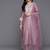Floral Embroidered Zari Chanderi Silk Kurta with Trousers & Dupatta