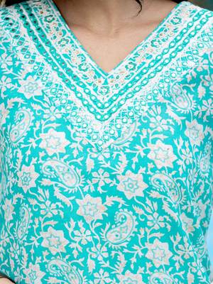 Ethnic Motifs Printed Regular Mirror Work Kurta with Trouser & Dupatta 2