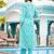 Ethnic Motifs Printed Regular Mirror Work Kurta with Trouser & Dupatta